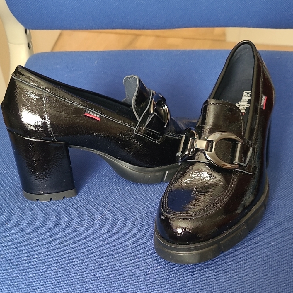 Local European Black Patent Heels